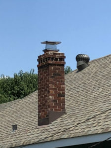 chimney with top sealing damper