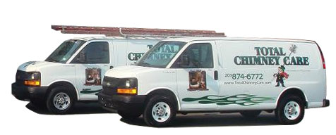 Total Chimney Care Service Trucks